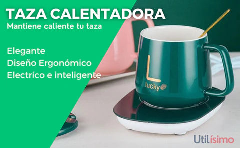 Set taza con portavaso calentador